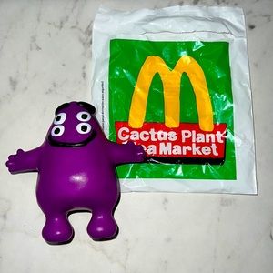 Limited Edition Cactus Plant Flea Market Grimace Toy w/Bag